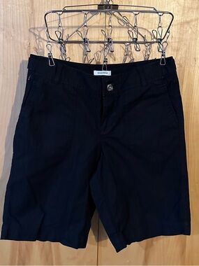 Dockers Women's Black Chino Bermuda Shorts Size 4